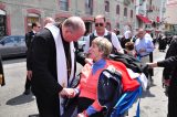 2011 Lourdes Pilgrimage - Archbishop Dolan with Malades (101/267)